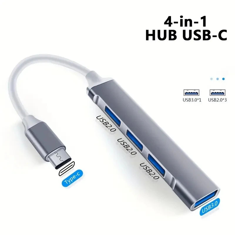 Ultra-Slim 4-in-1 Type-C USB Hub