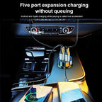 Multi-Port Fast Car Charger with Voltage Display