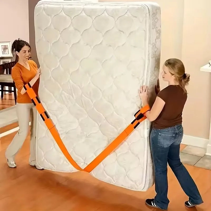 Ergonomic 2-Person Lifting Strap System