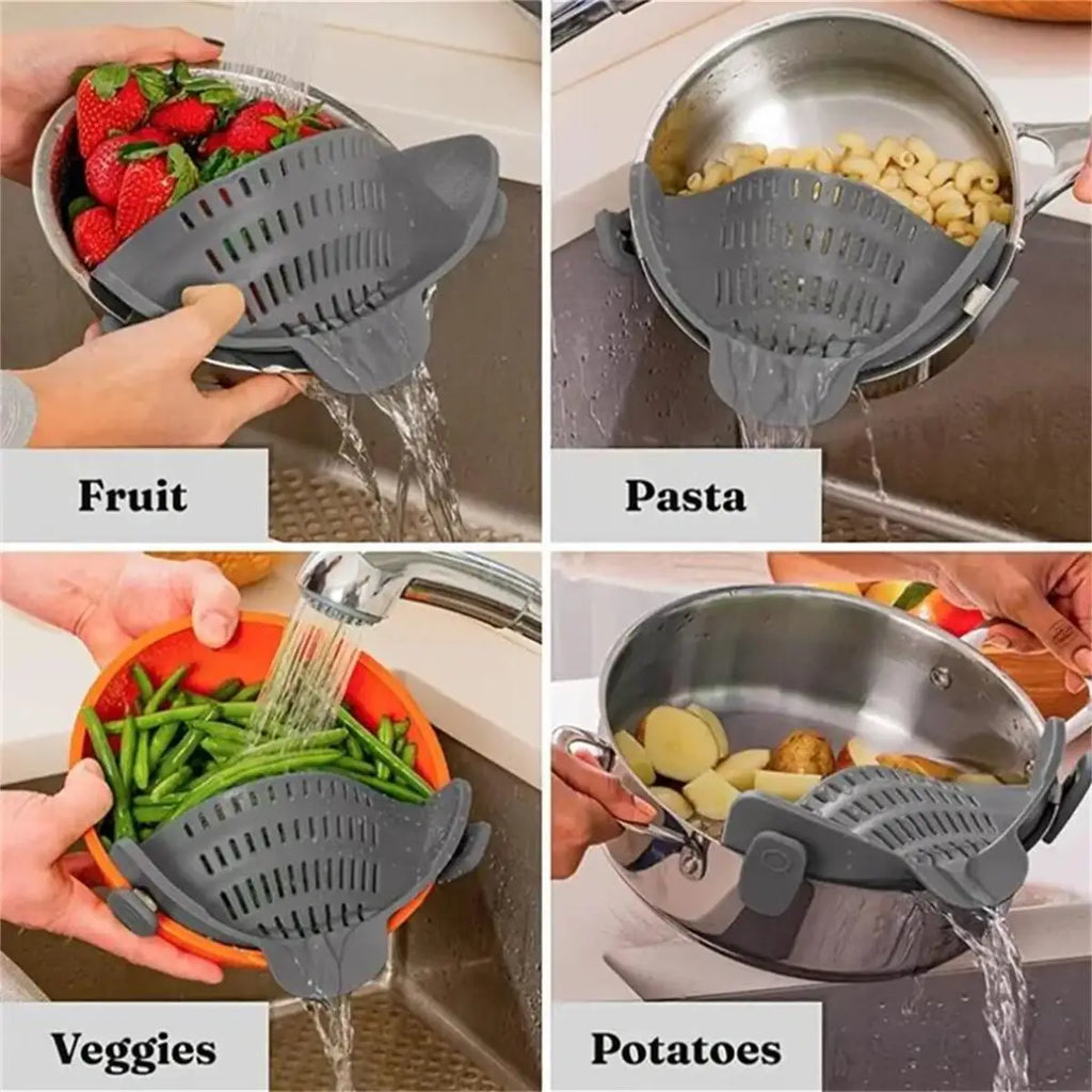 Silicone Clip-On Pot Strainer