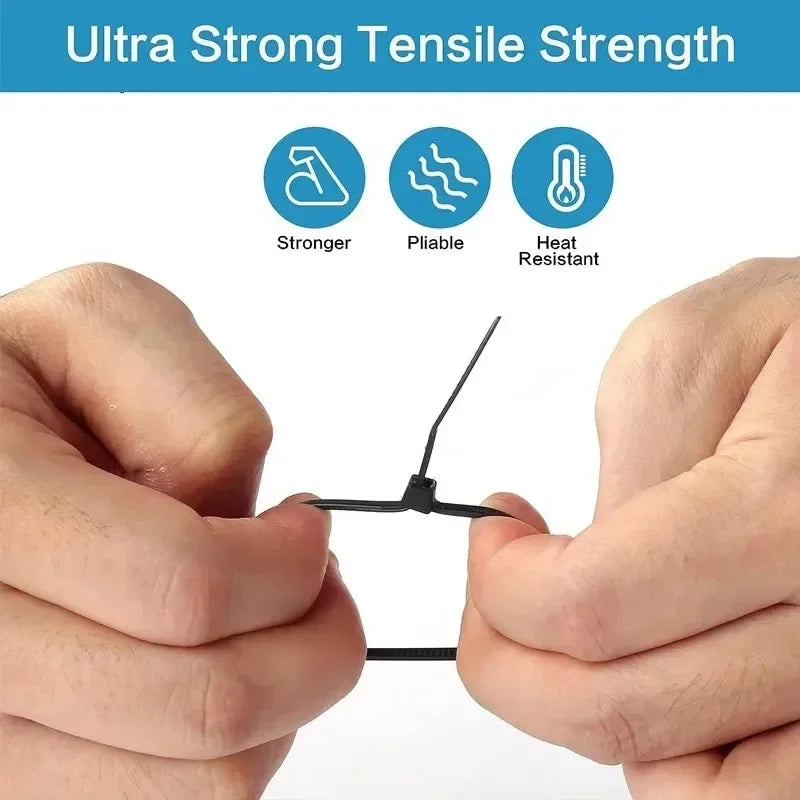 Multi-Purpose Adjustable Cable Organizer Ties