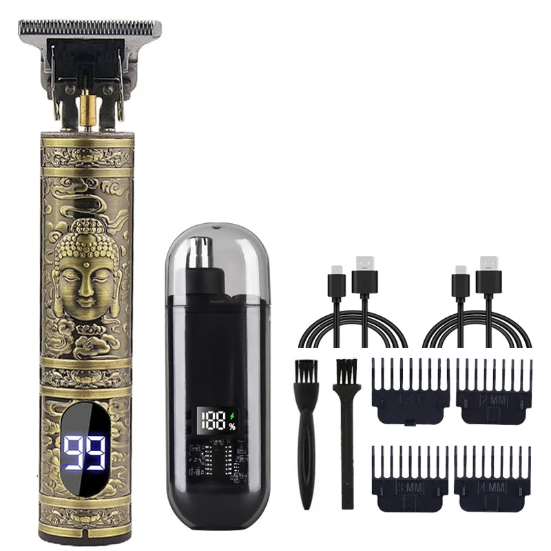 Premium Pro Men's Grooming Kit & Hair Clipper Set