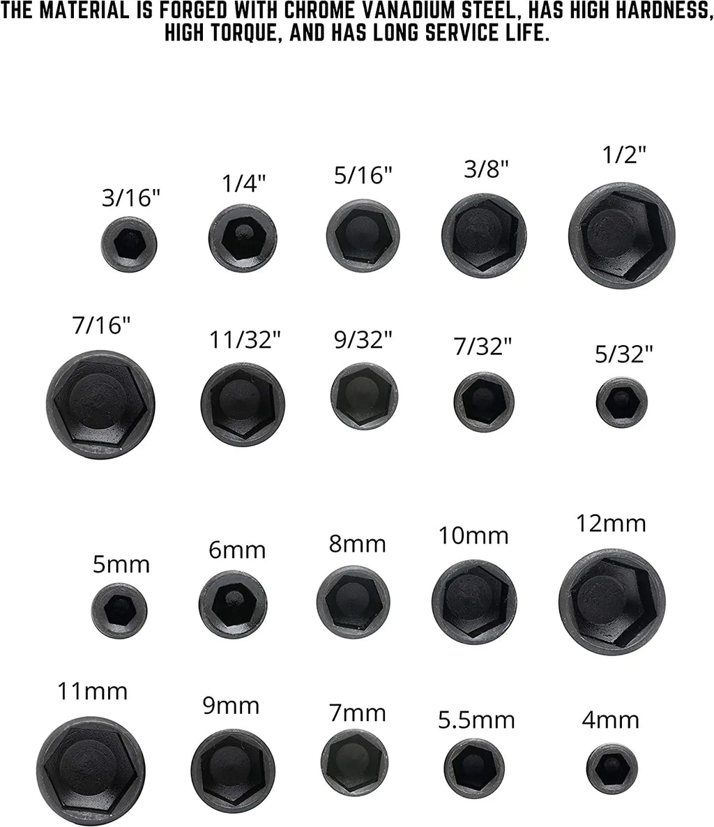 Quick-Change Hex Socket Drill Bit Set