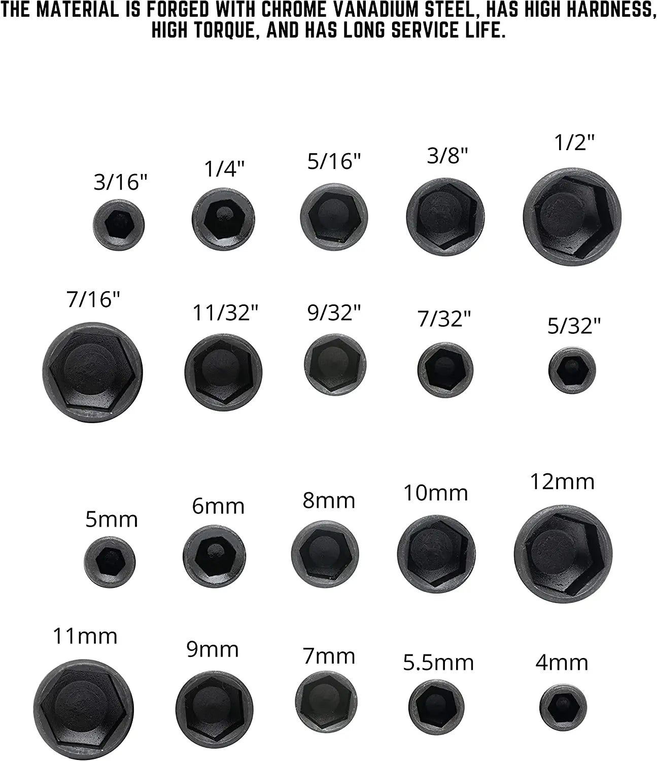 Quick-Change Hex Socket Drill Bit Set
