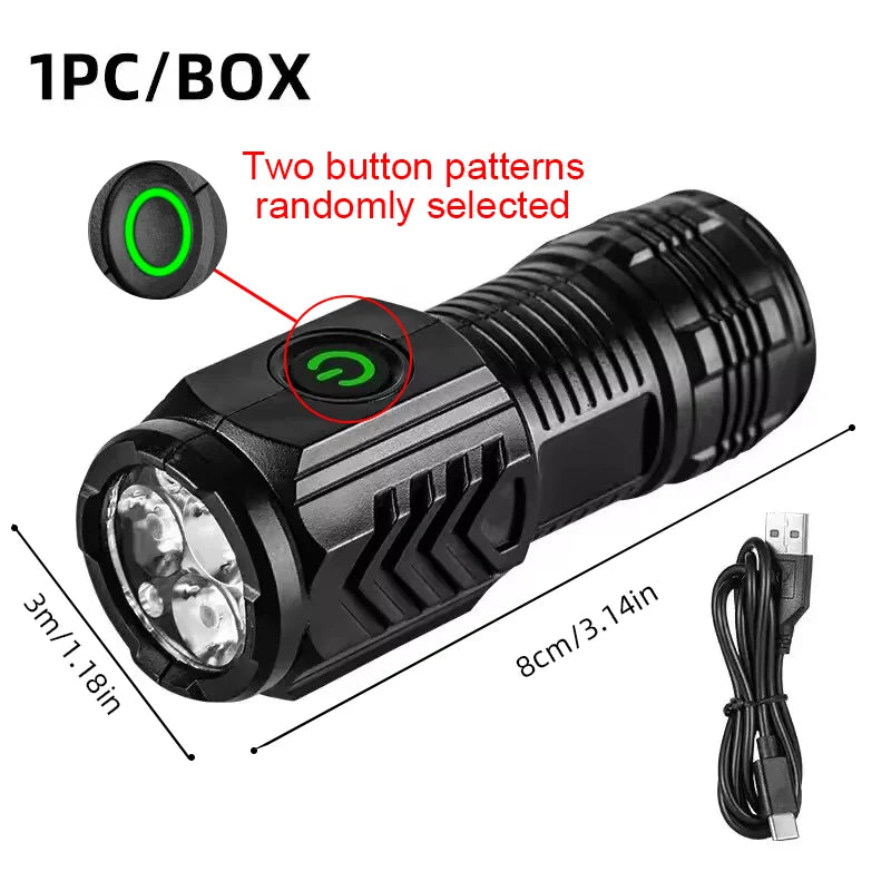 Rechargeable EDC Pocket Flashlight with Clip
