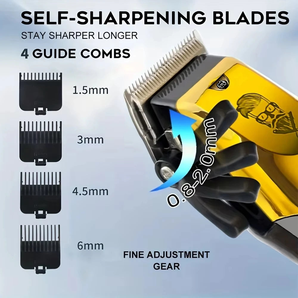 Premium Pro Men's Grooming Kit & Hair Clipper Set