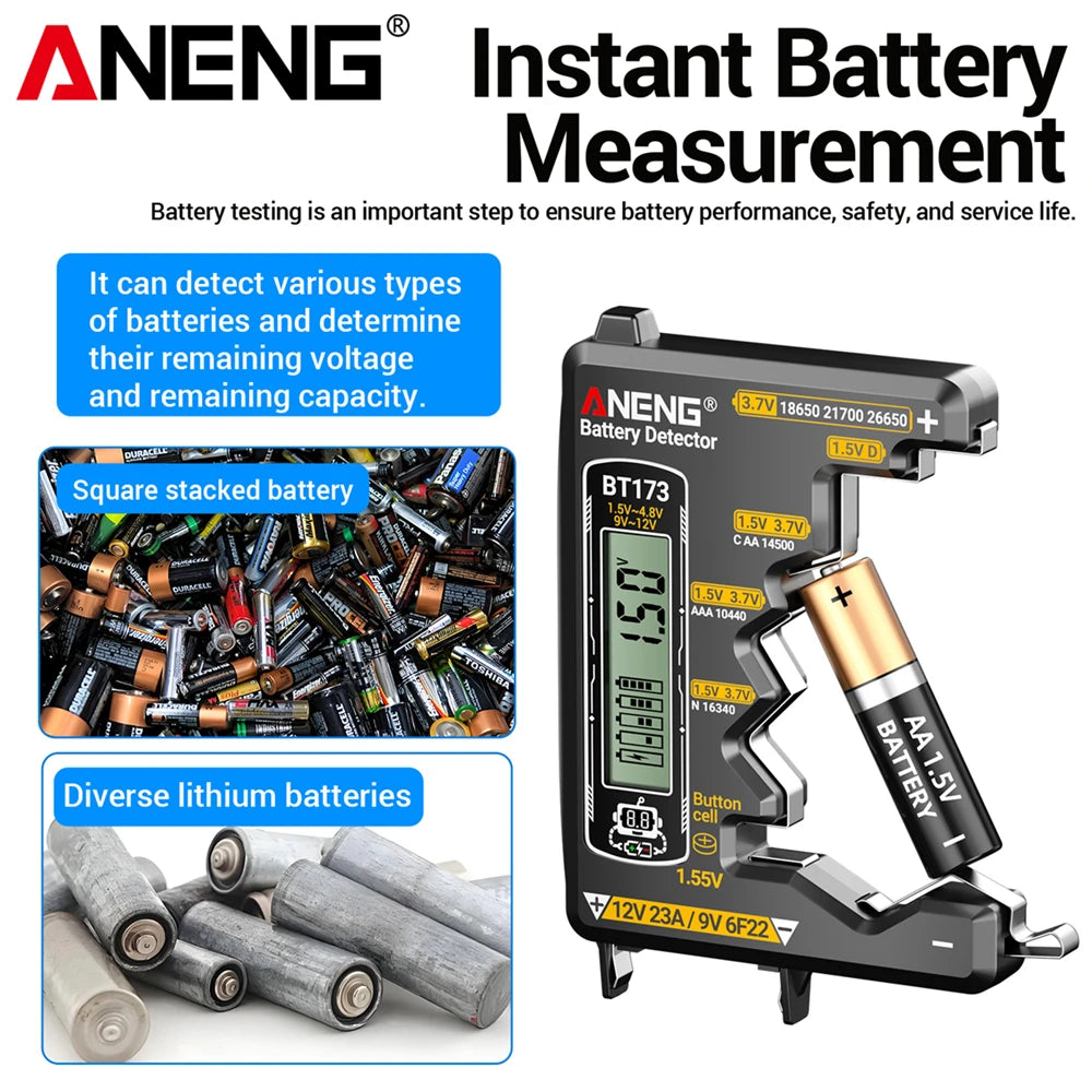 Universal LCD Digital Battery Tester