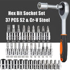 46-Piece 1/4" Drive Socket & Ratchet Set