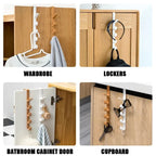Space-Saving No-Drill Door Hanger Hooks