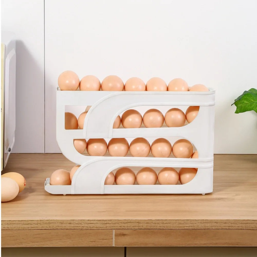 Space-Saving Refrigerator Egg Organizer