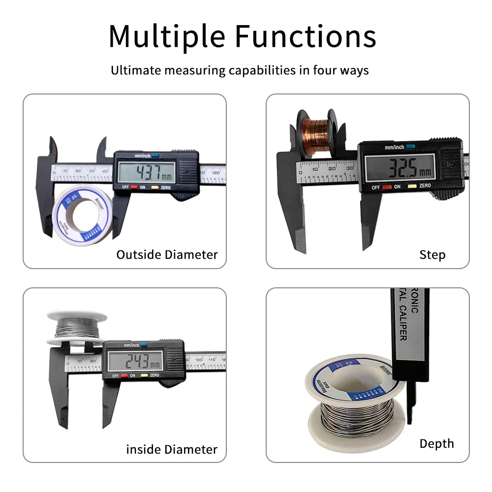 Electronic Digital Caliper with LCD Display
