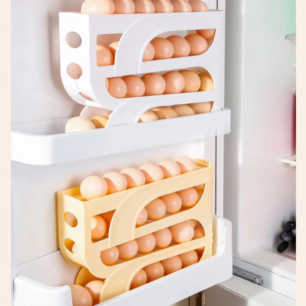 Space-Saving Refrigerator Egg Organizer