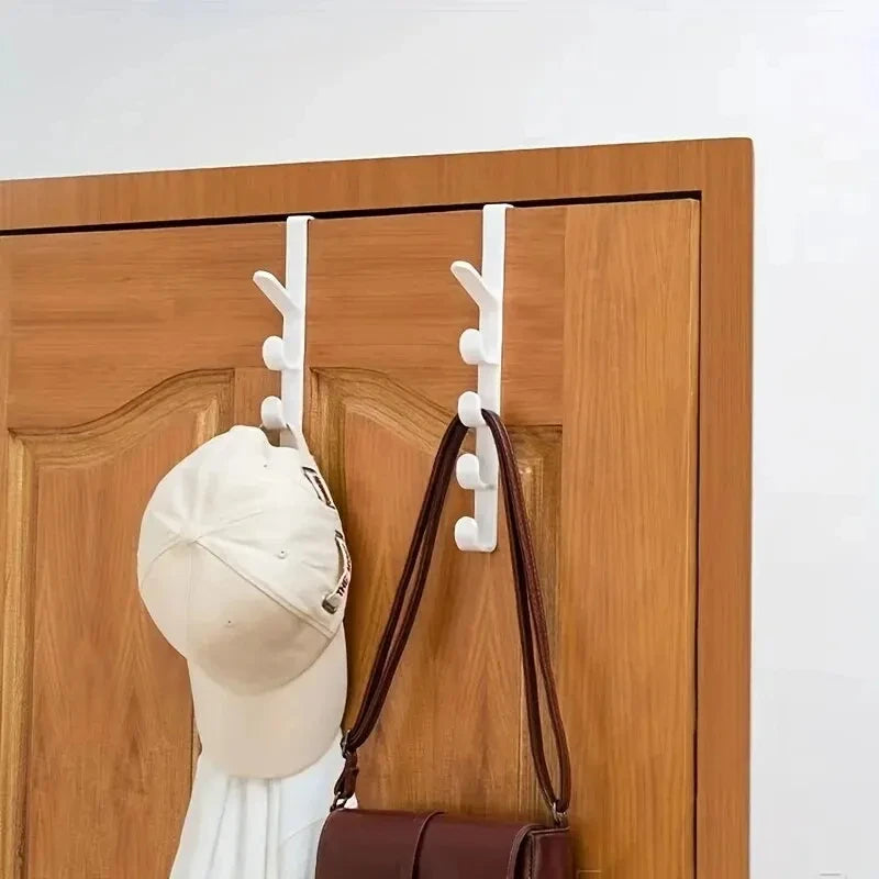 Space-Saving No-Drill Door Hanger Hooks