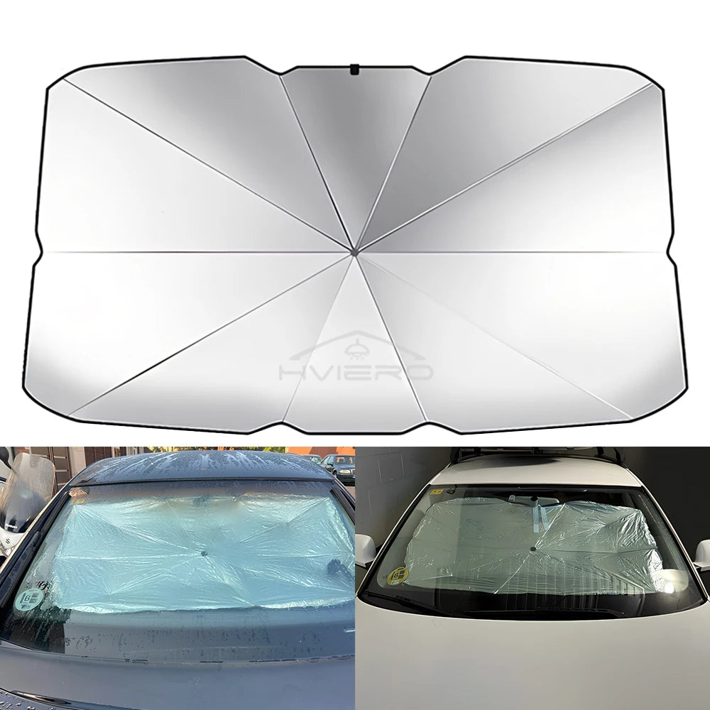 Umbrella-Style Windshield Sun Blocker