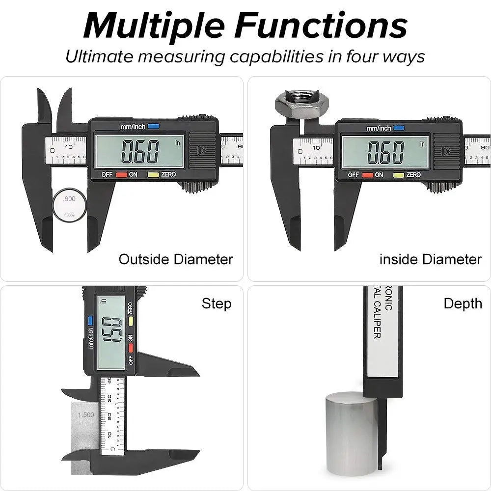 Electronic Digital Caliper with LCD Display