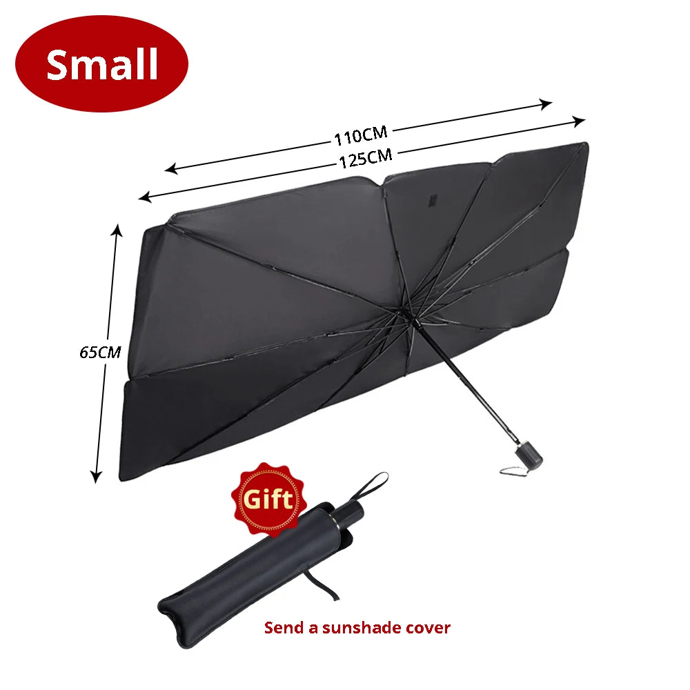 Umbrella-Style Windshield Sun Blocker