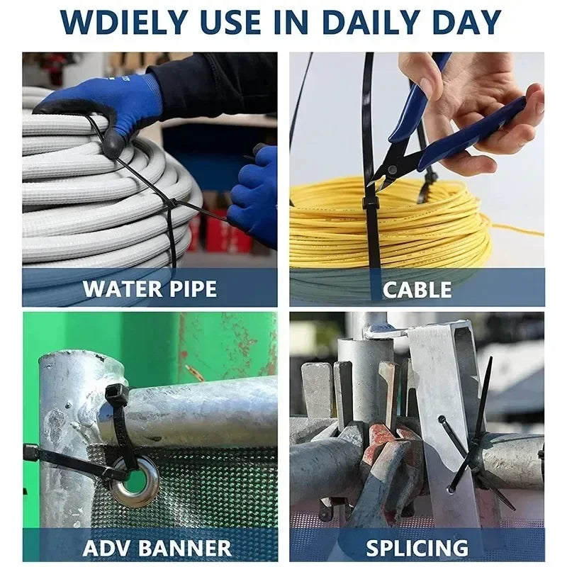 Multi-Purpose Adjustable Cable Organizer Ties