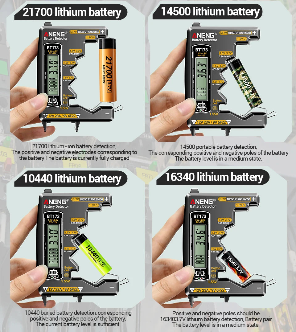 Universal LCD Digital Battery Tester