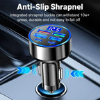Multi-Port Fast Car Charger with Voltage Display