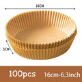 50-Pack Non-Stick Air Fryer Paper Liners