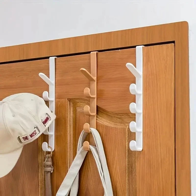 Space-Saving No-Drill Door Hanger Hooks