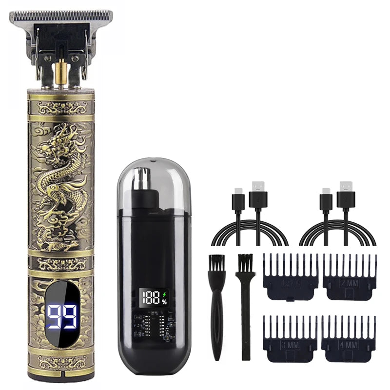 Premium Pro Men's Grooming Kit & Hair Clipper Set