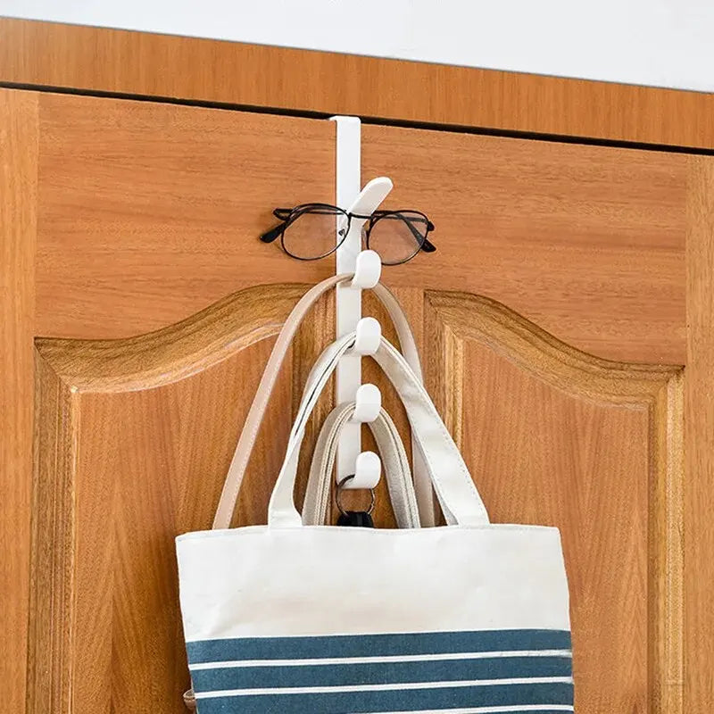 Space-Saving No-Drill Door Hanger Hooks