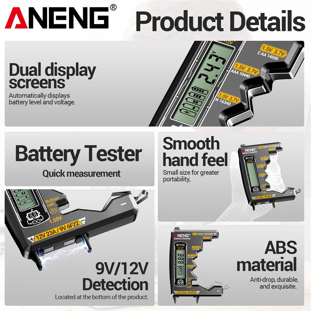 Universal LCD Digital Battery Tester