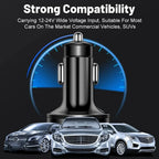 Multi-Port Fast Car Charger with Voltage Display