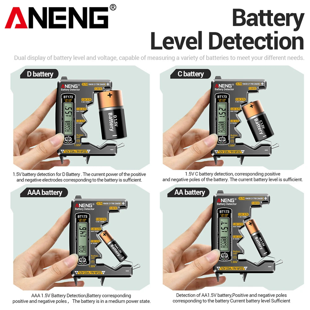 Universal LCD Digital Battery Tester