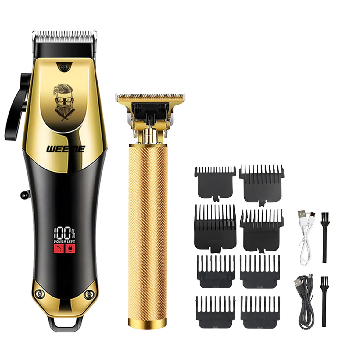 Premium Pro Men's Grooming Kit & Hair Clipper Set
