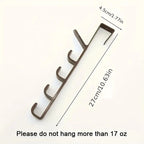 Space-Saving No-Drill Door Hanger Hooks