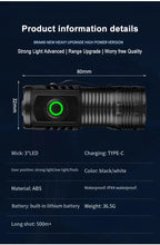 Rechargeable EDC Pocket Flashlight with Clip