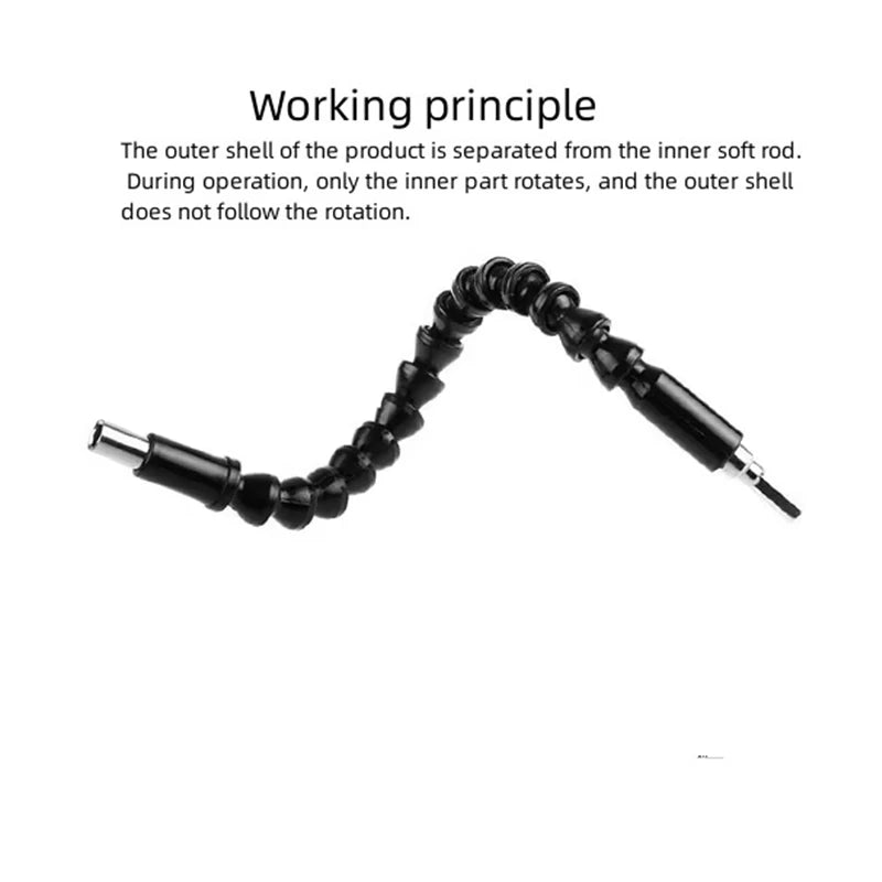 Flexible Drill Bit Extension Shaft