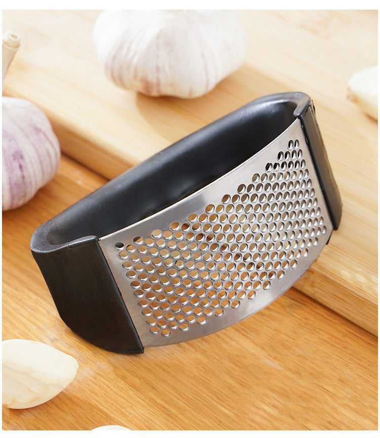 Ergonomic Stainless Steel Garlic Rocker