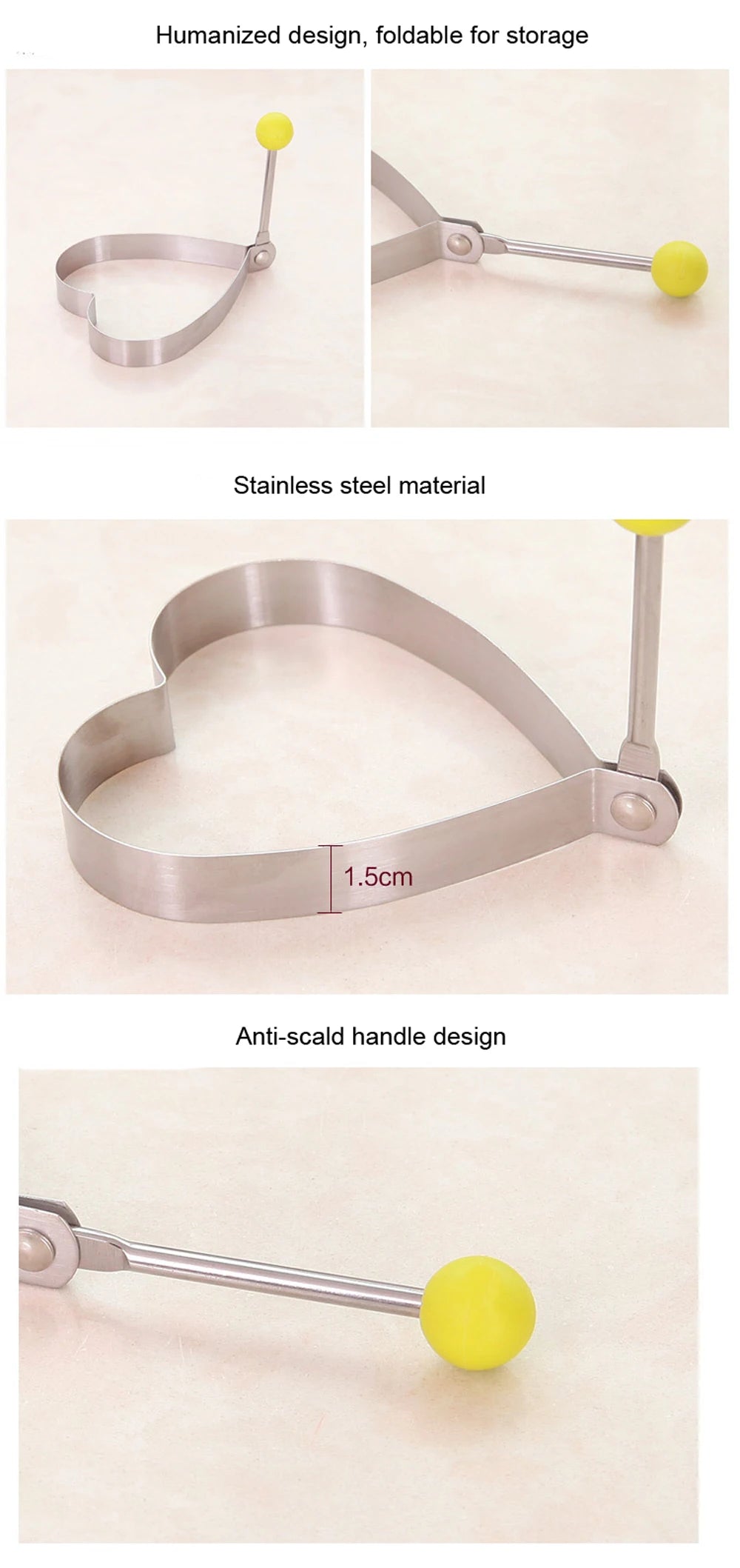 Premium Stainless Steel Breakfast Shaper Set (5 Pcs)