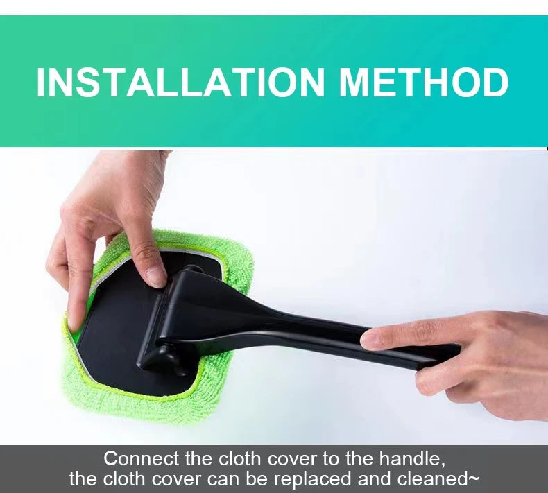 Ergonomic Car Windshield Cleaning Wand
