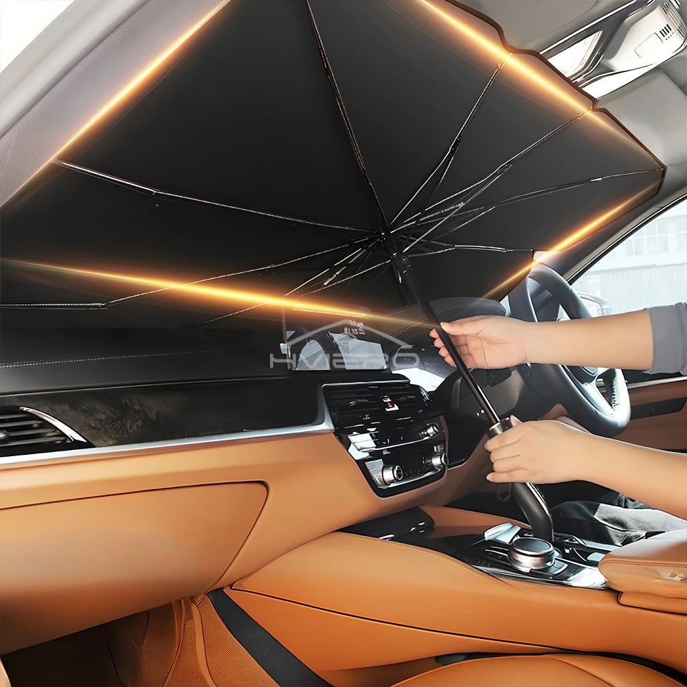 Umbrella-Style Windshield Sun Blocker