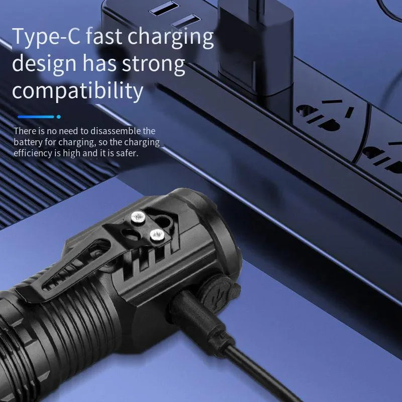 Rechargeable EDC Pocket Flashlight with Clip