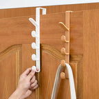 Space-Saving No-Drill Door Hanger Hooks