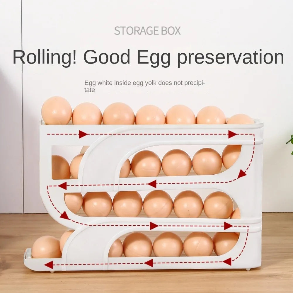 Space-Saving Refrigerator Egg Organizer