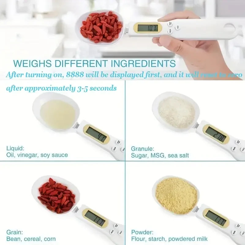 Precision Kitchen Spoon Scale (0.1g - 500g)
