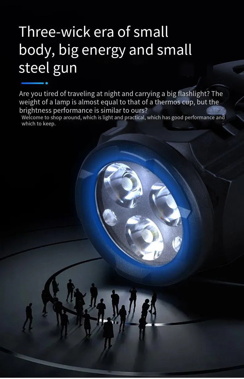 Rechargeable EDC Pocket Flashlight with Clip