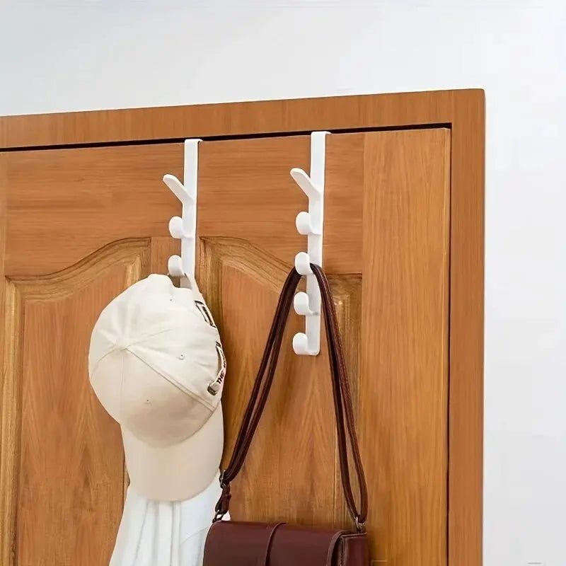 Space-Saving No-Drill Door Hanger Hooks