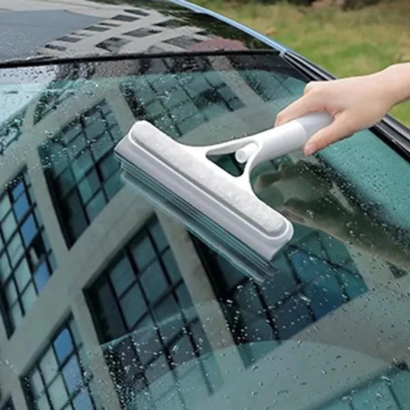2-in-1 Window Squeegee with Built-in Spray Bottle