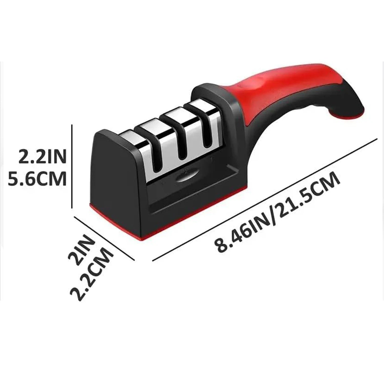 Ergonomic 3-in-1 Handheld Knife Sharpener
