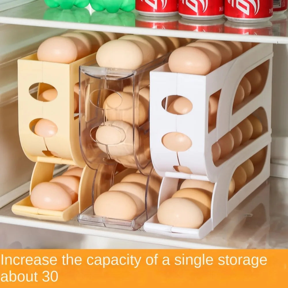 Space-Saving Refrigerator Egg Organizer