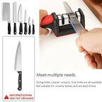 Ergonomic 3-in-1 Handheld Knife Sharpener