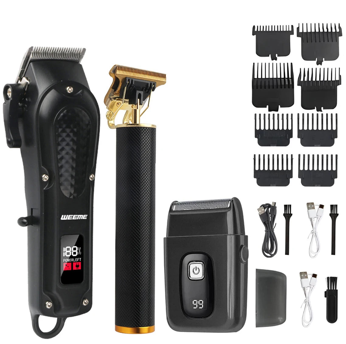 Premium Pro Men's Grooming Kit & Hair Clipper Set