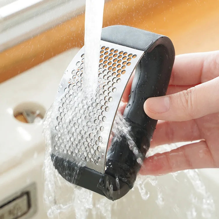 Ergonomic Stainless Steel Garlic Rocker
